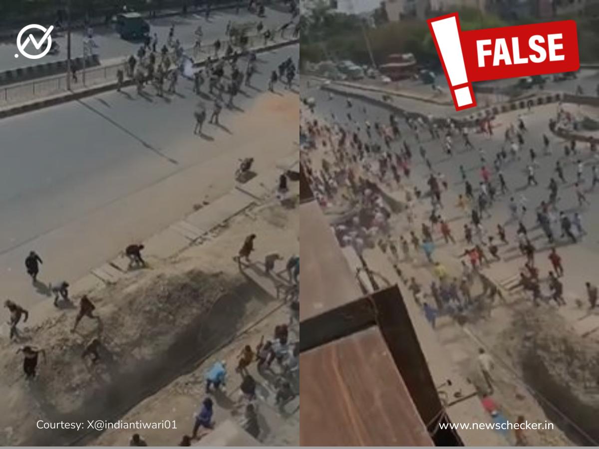 Old, Unrelated Video Shared As Delhi Police Firing At Rahul Gandhi-Led March Against CEC